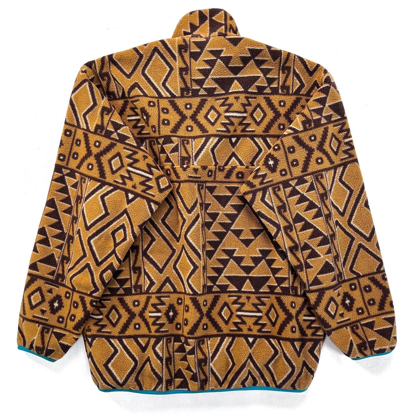 2014 Patagonia Printed Synchilla Snap-T, Montana Siete: Brown (M)