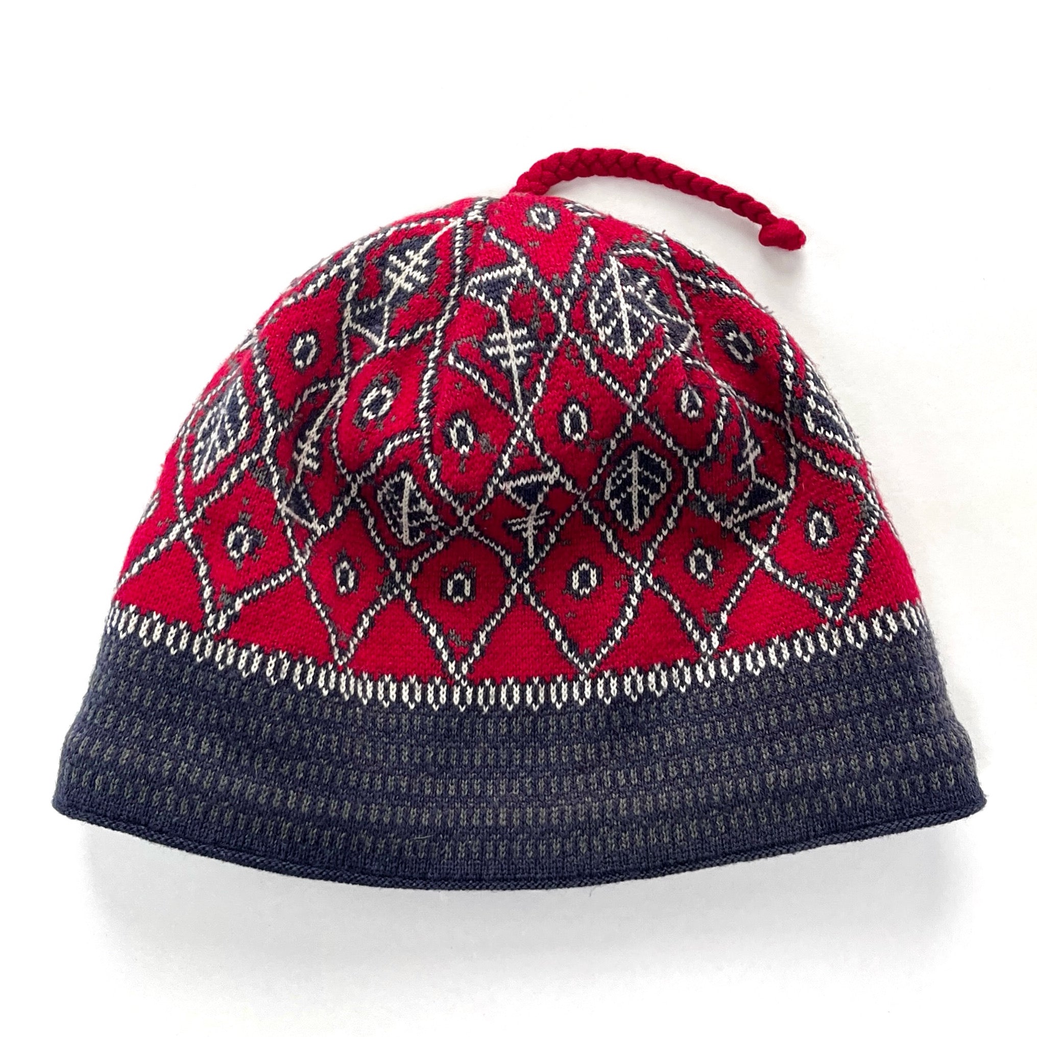 1994 Patagonia Made In France Printed Lightweight Ski Hat, Bonefish (OS)