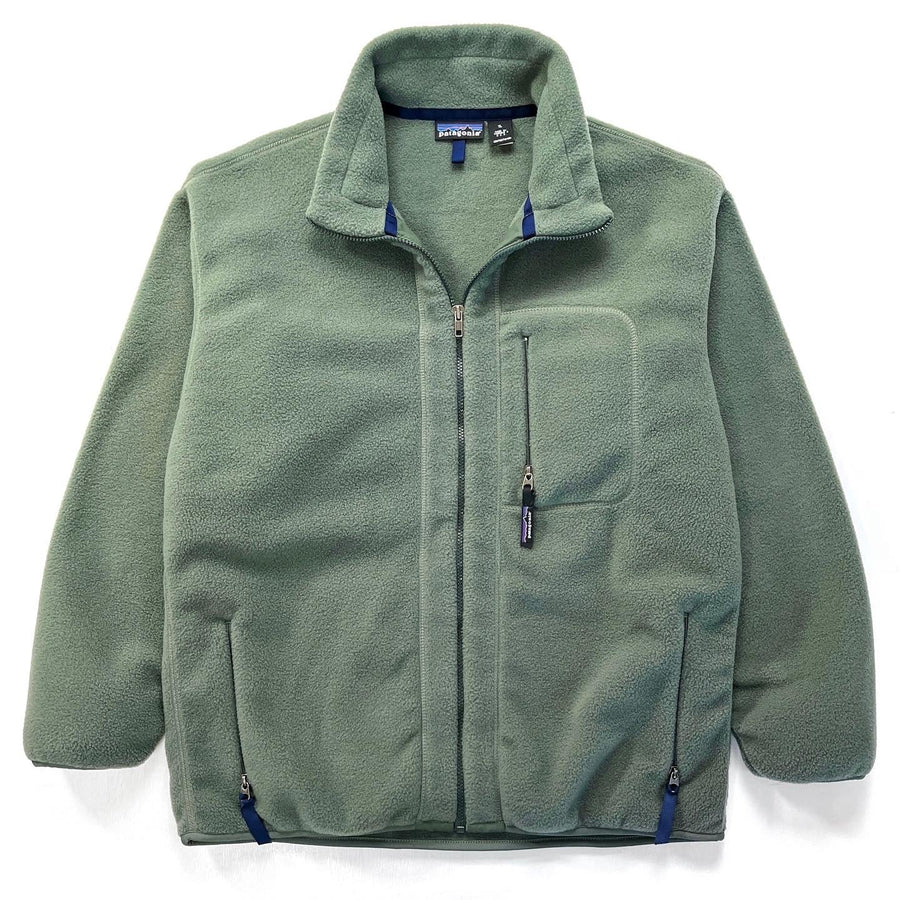 1995 Patagonia Made In The U.S.A. Synchilla Jacket, Eucalyptus (XL)