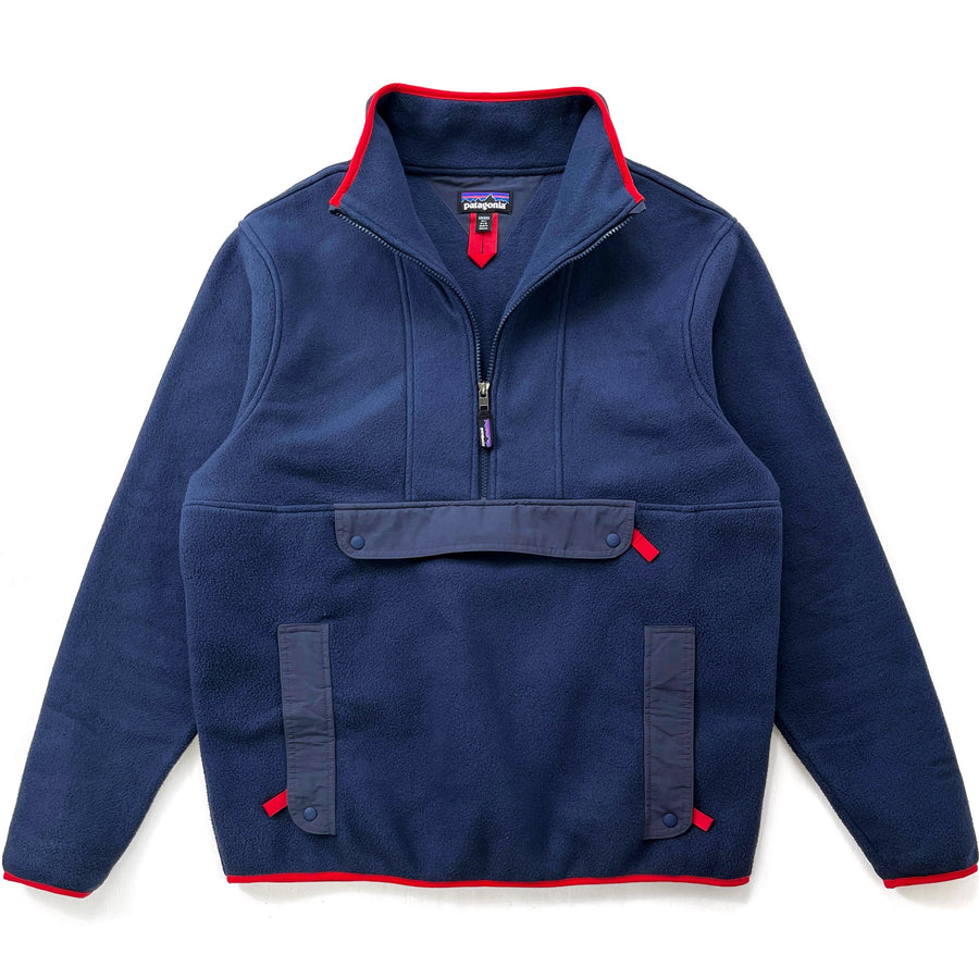 2021 Patagonia Synchilla Fleece Anorak, New Navy & Smolder Blue (L)