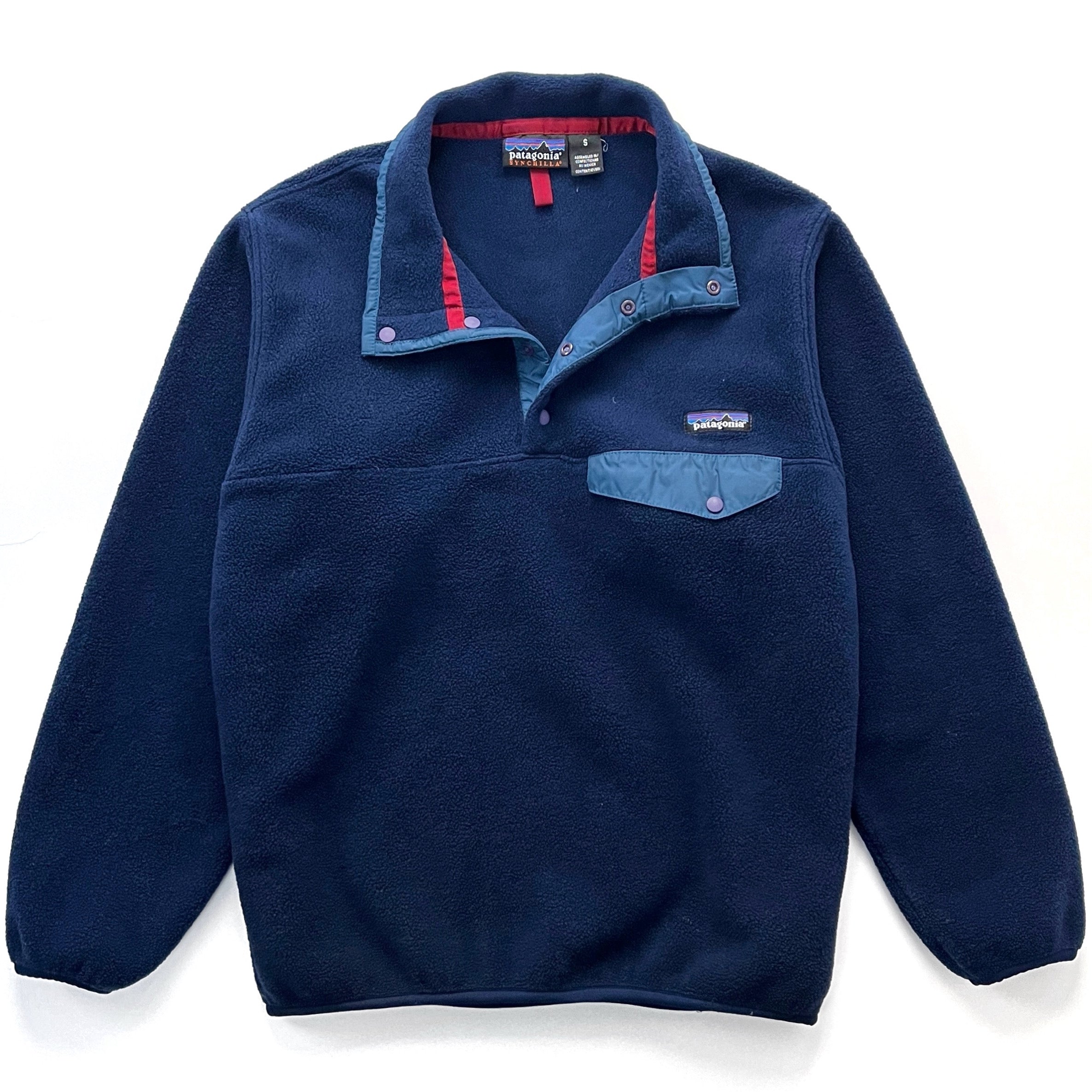 2000 Patagonia Synchilla Snap-T Fleece Pullover, Classic Navy (S)