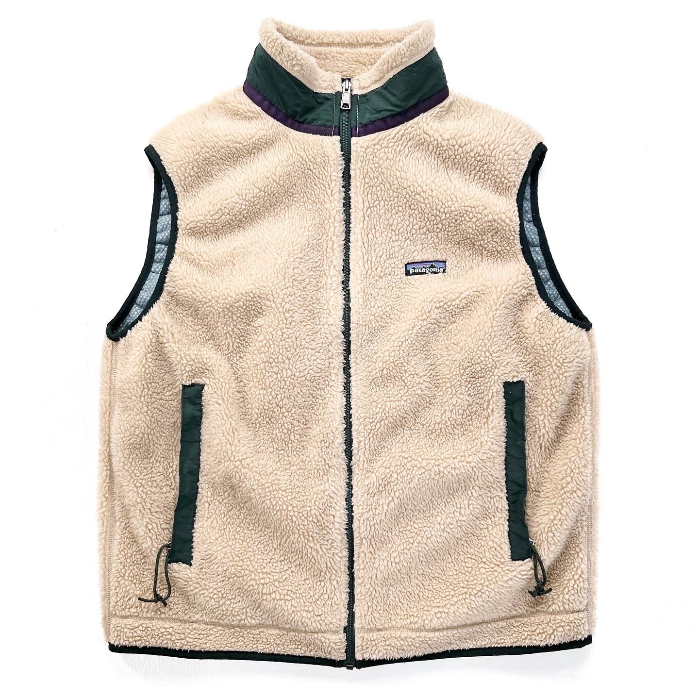 1997 Patagonia Made In The U.S.A. Retro-X Vest, Natural & Hunter (L)