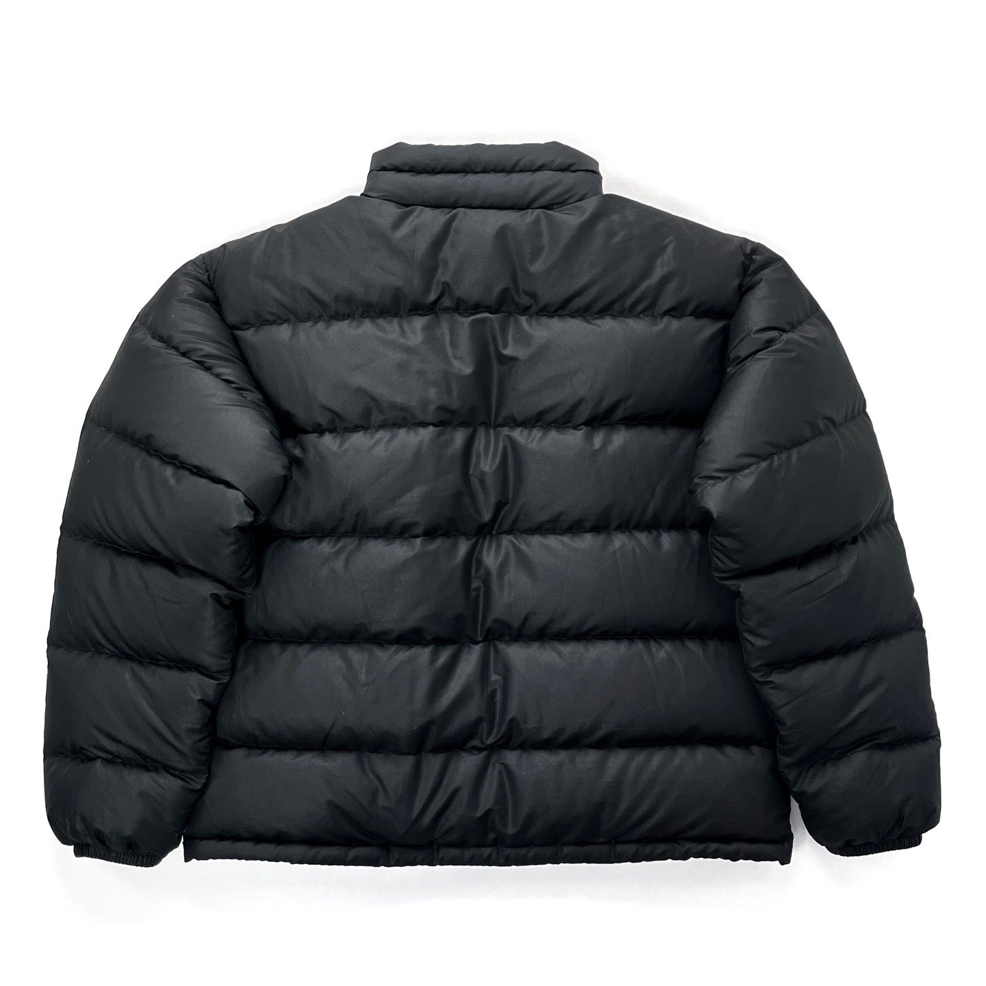 2002 Patagonia Mens Hi-Loft Full-Zip Down Jacket, Black / Black (L)