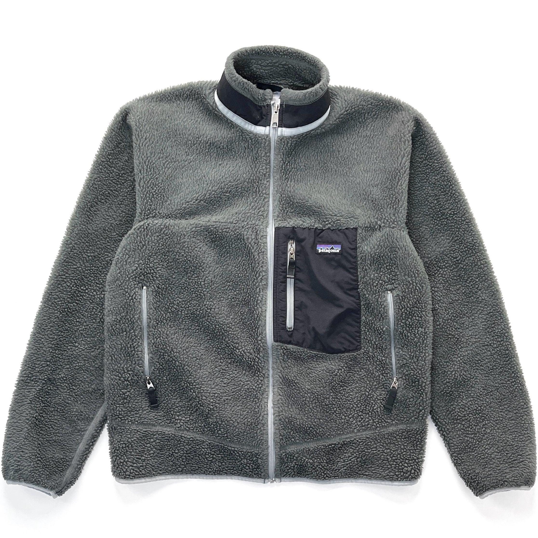 2006 Patagonia Classic Retro-X Fleece Jacket, Charcoal Grey / Black (M)