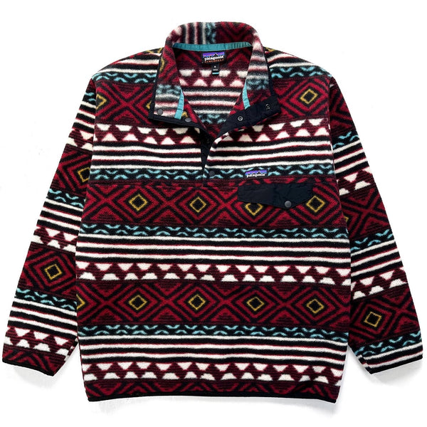 2016 Patagonia Printed Synchilla Snap-T, Saltillo: Cinder Red (M)