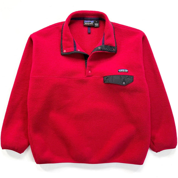 1998 Patagonia Synchilla Snap-T Pullover, Burnt Chili & Condor (L)