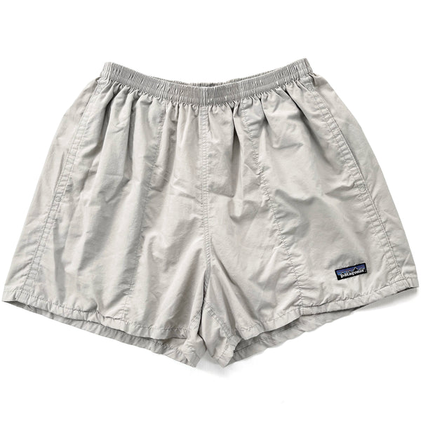 2000 Patagonia Mens 3.5” Nylon Baggies Shorts, Light Stone (M)
