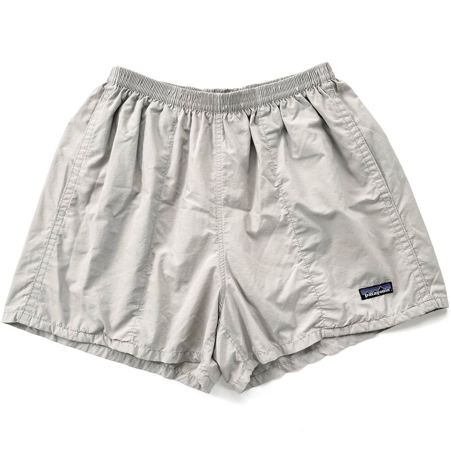 2000 Patagonia Mens 3.5” Nylon Baggies Shorts, Light Stone (M)