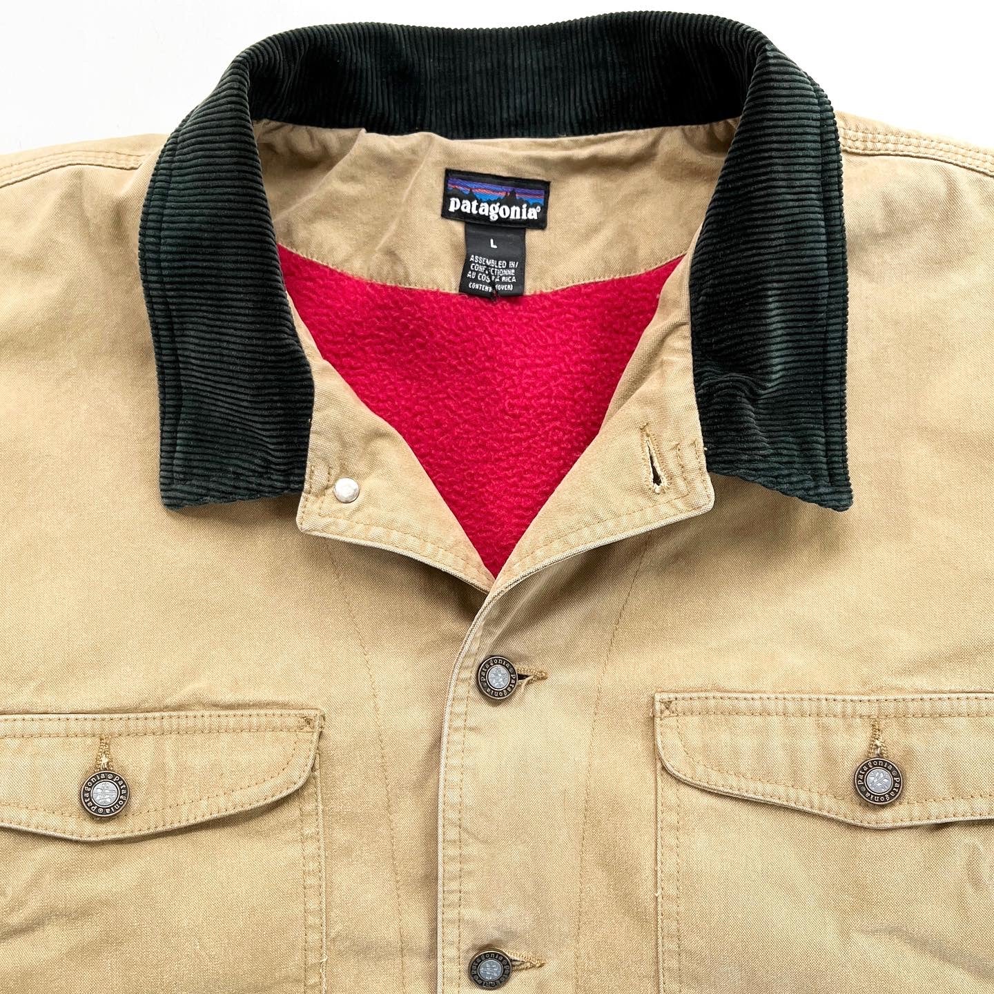1994 Patagonia Synchilla-Lined Canvas Nuevo Range Coat, Rye (XL)