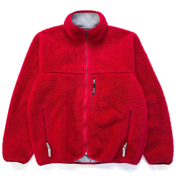 2000 Patagonia Made In The U.S.A. Retro Pile Cardigan, French Red (XL)