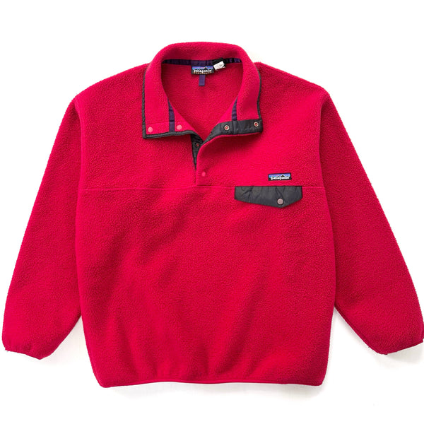 1997 Patagonia Made In The U.S.A. Synchilla Snap-T, Burnt Chili (L)