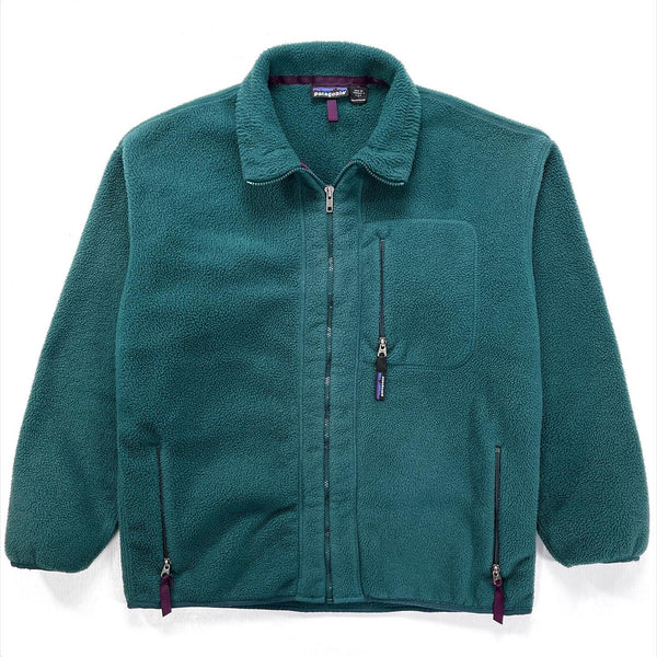 1993 Patagonia Made In The U.S.A. Synchilla Jacket, Spruce (L)