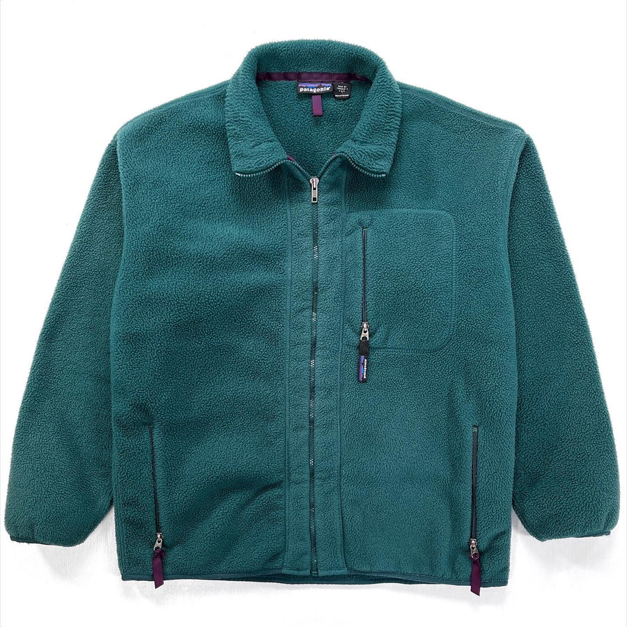 1993 Patagonia Made In The U.S.A. Synchilla Jacket, Spruce (L)