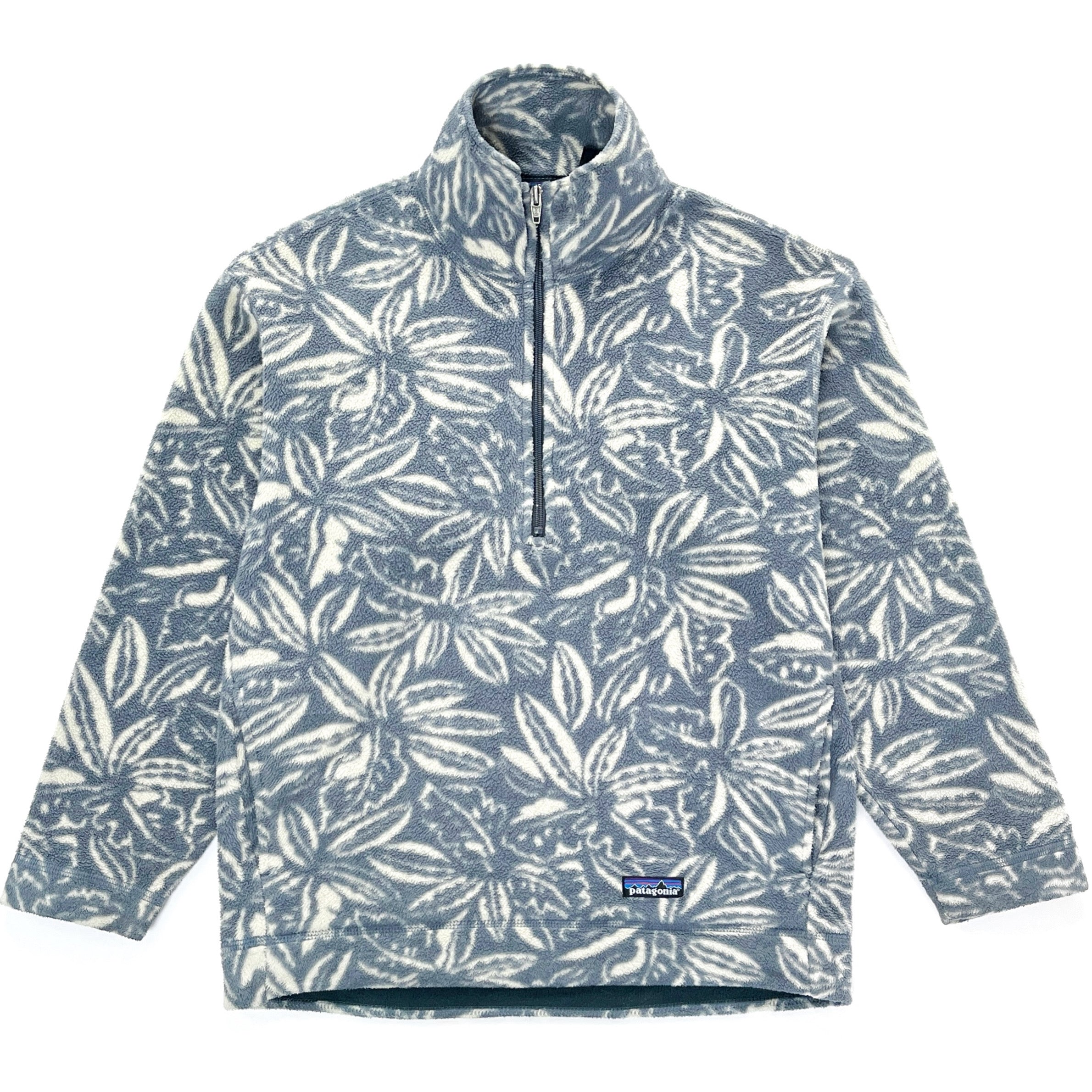 1995 Patagonia Made In The U.S.A. Printed Synchilla Sweater, Tropical (XS)