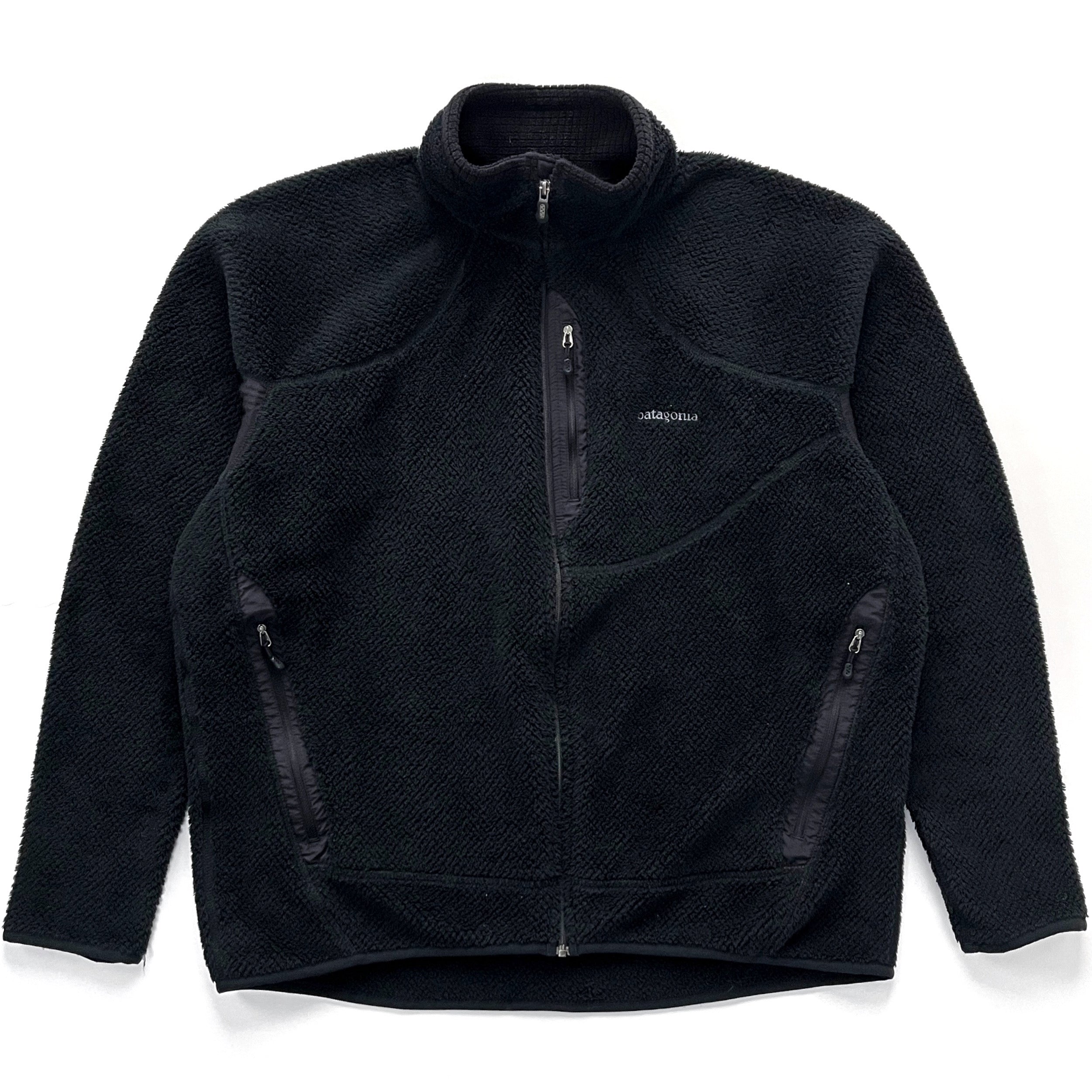 2004 Patagonia R2 High-Pile Full-Zip Fleece Regulator Jacket, Black (XXL)