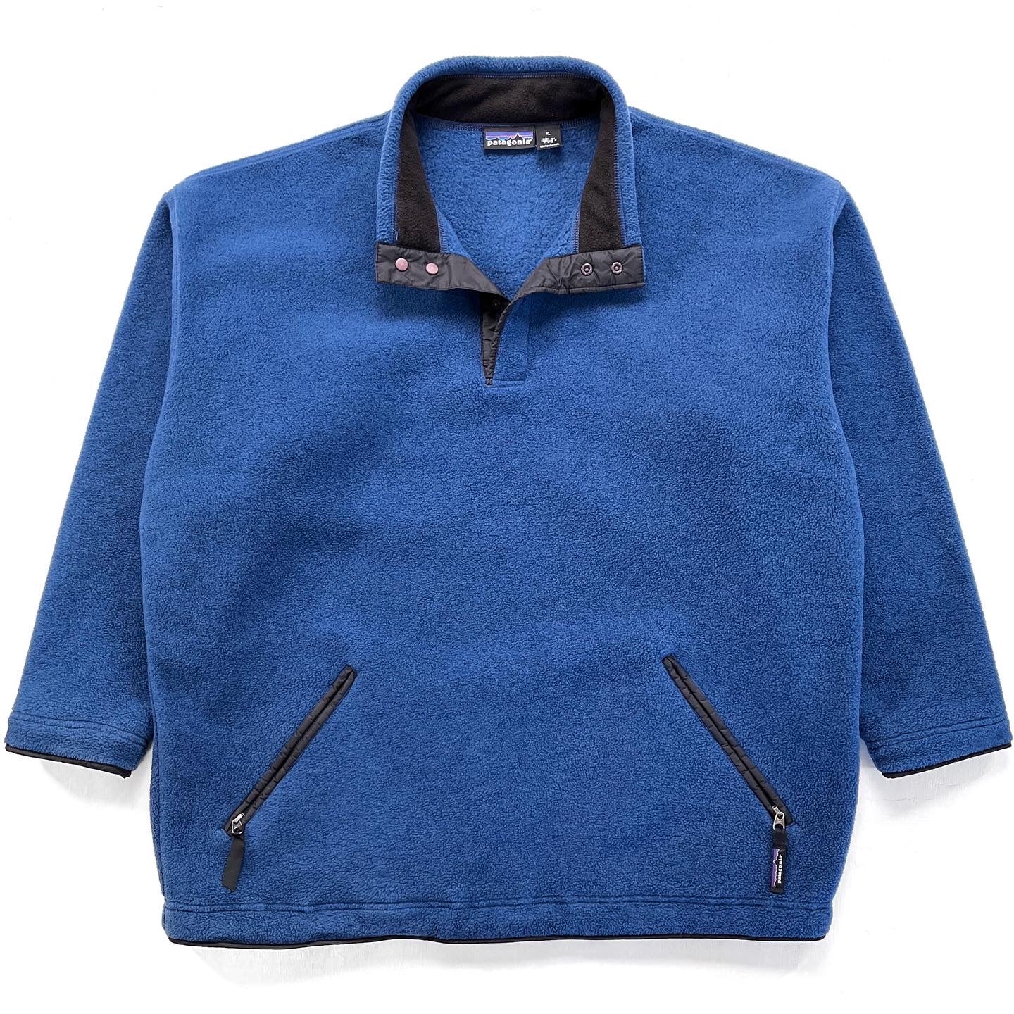 1995 Patagonia Synchilla Big-T Fleece Pullover, Blueberry (XXL)