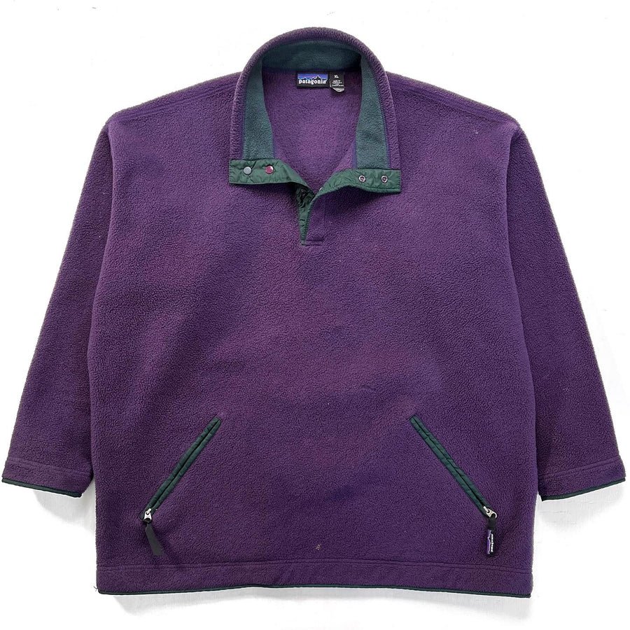 1994 Patagonia Synchilla Big-T Pullover, Eggplant & Hunter (XXL)
