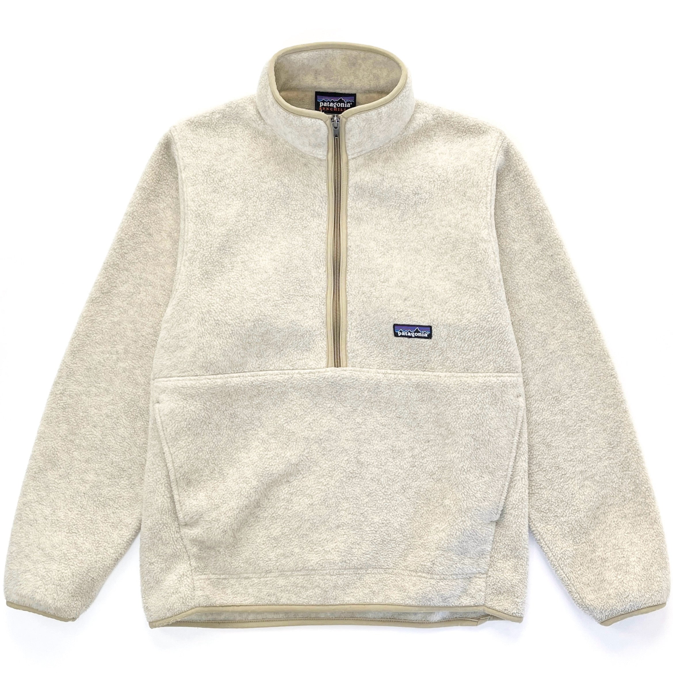 2005 Patagonia Synchilla Marsupial Fleece Pullover, Light Oatmeal (S)