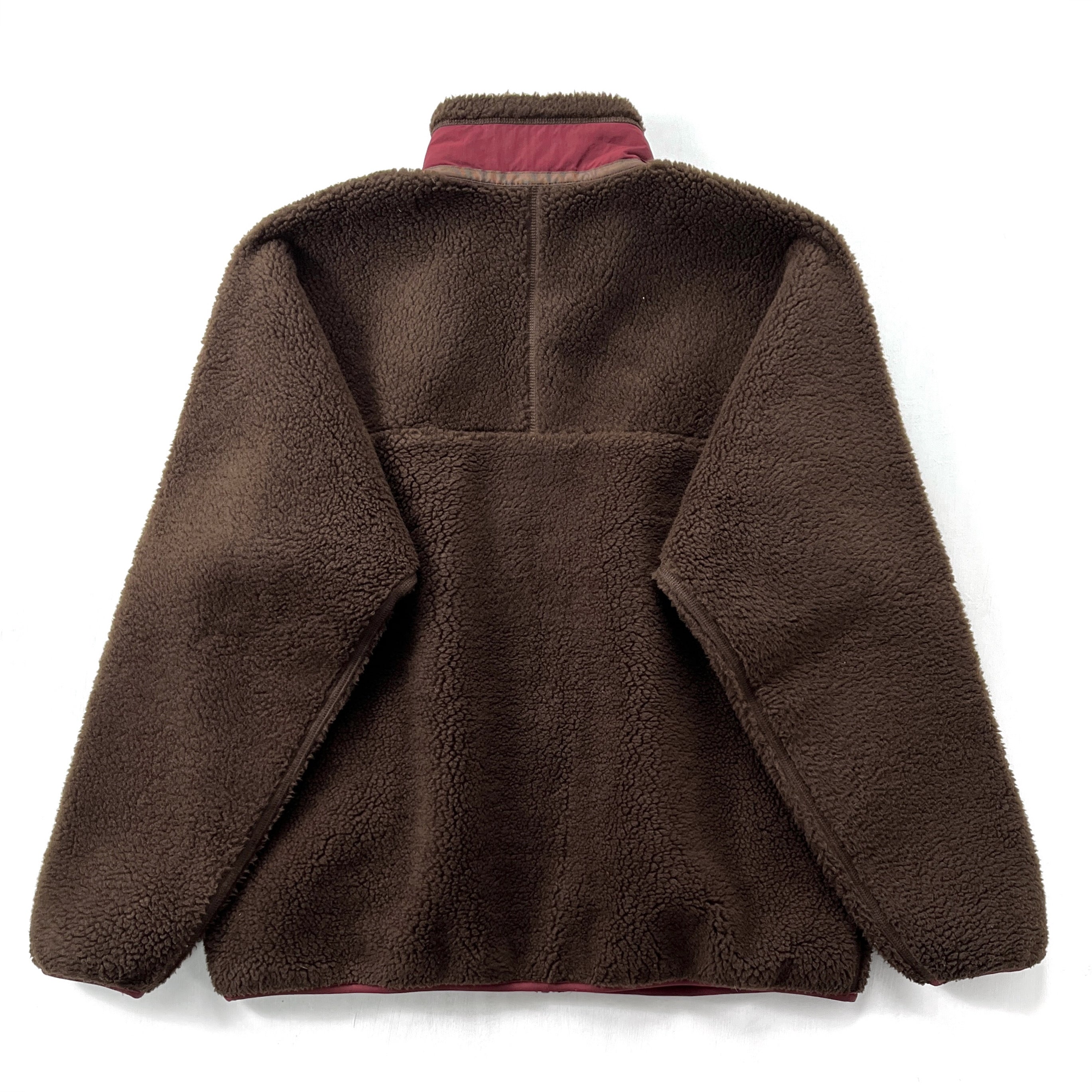 2011 Patagonia Classic Retro-X Fleece Jacket, Black Oak & Pomegranate (XL)