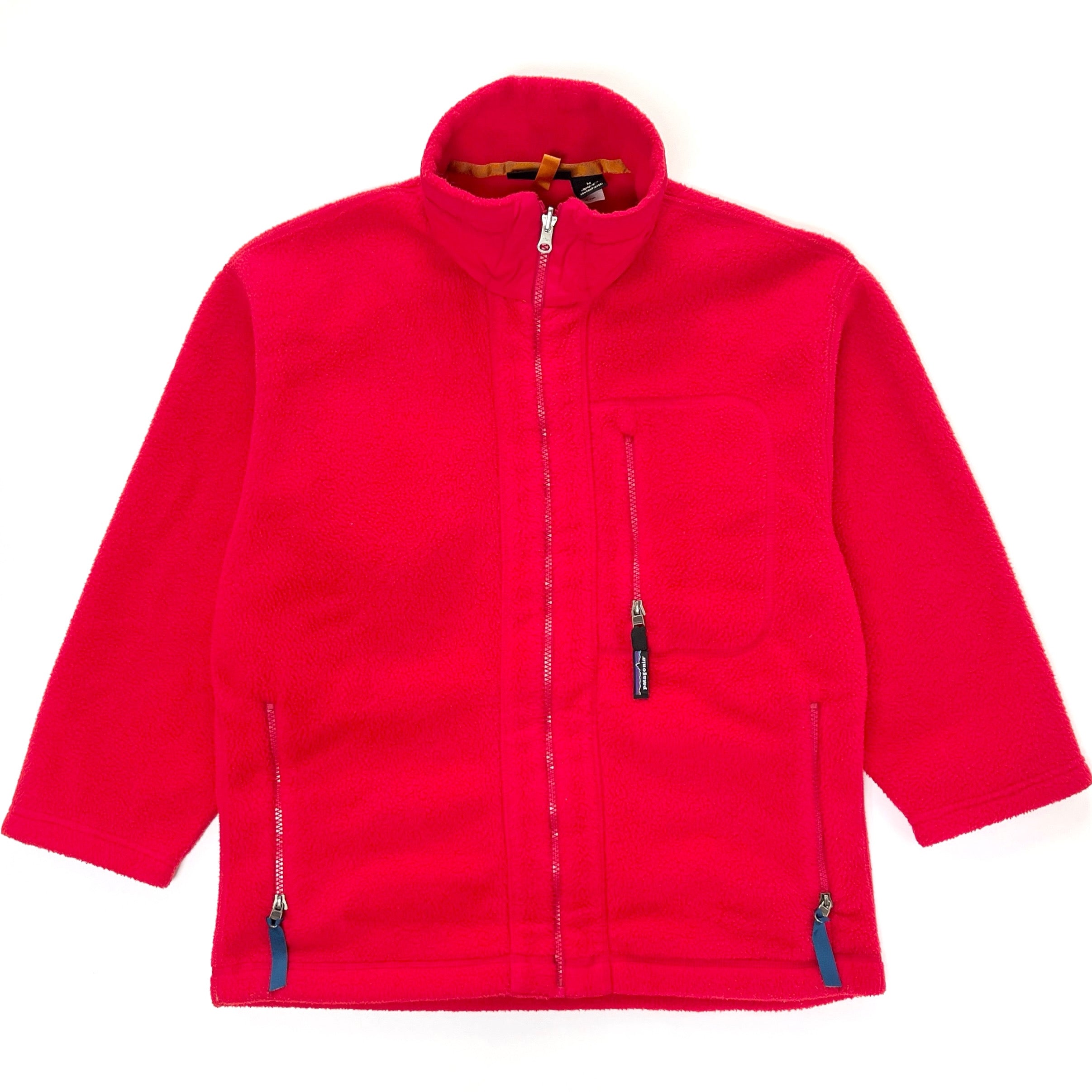 2000 Patagonia Made In The U.S.A. Synchilla Jacket, Bright Red (M)
