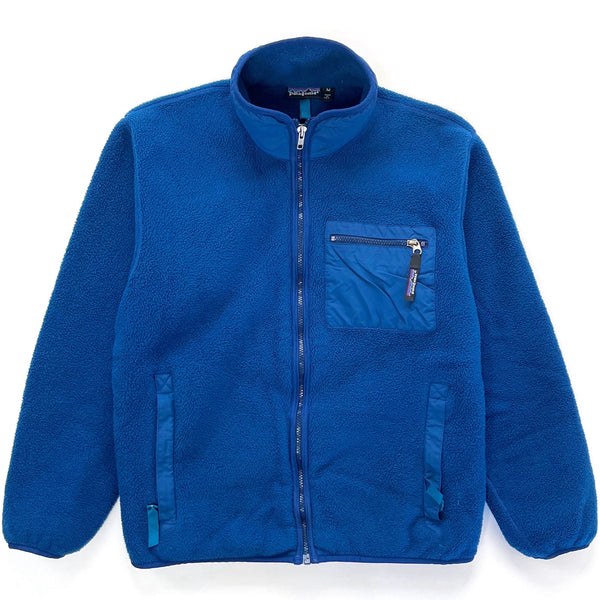 1991 Patagonia Made In The U.S.A. Synchilla Fleece Jacket, Blue (M)