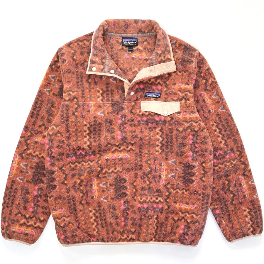 2022 Patagonia Womens Printed Synchilla Snap-T, Wandering Woods (L)