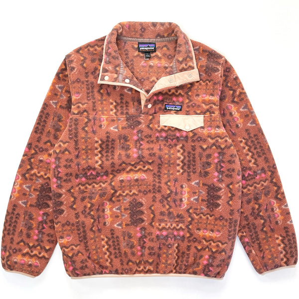 2022 Patagonia Womens Printed Synchilla Snap-T, Wandering Woods (L)