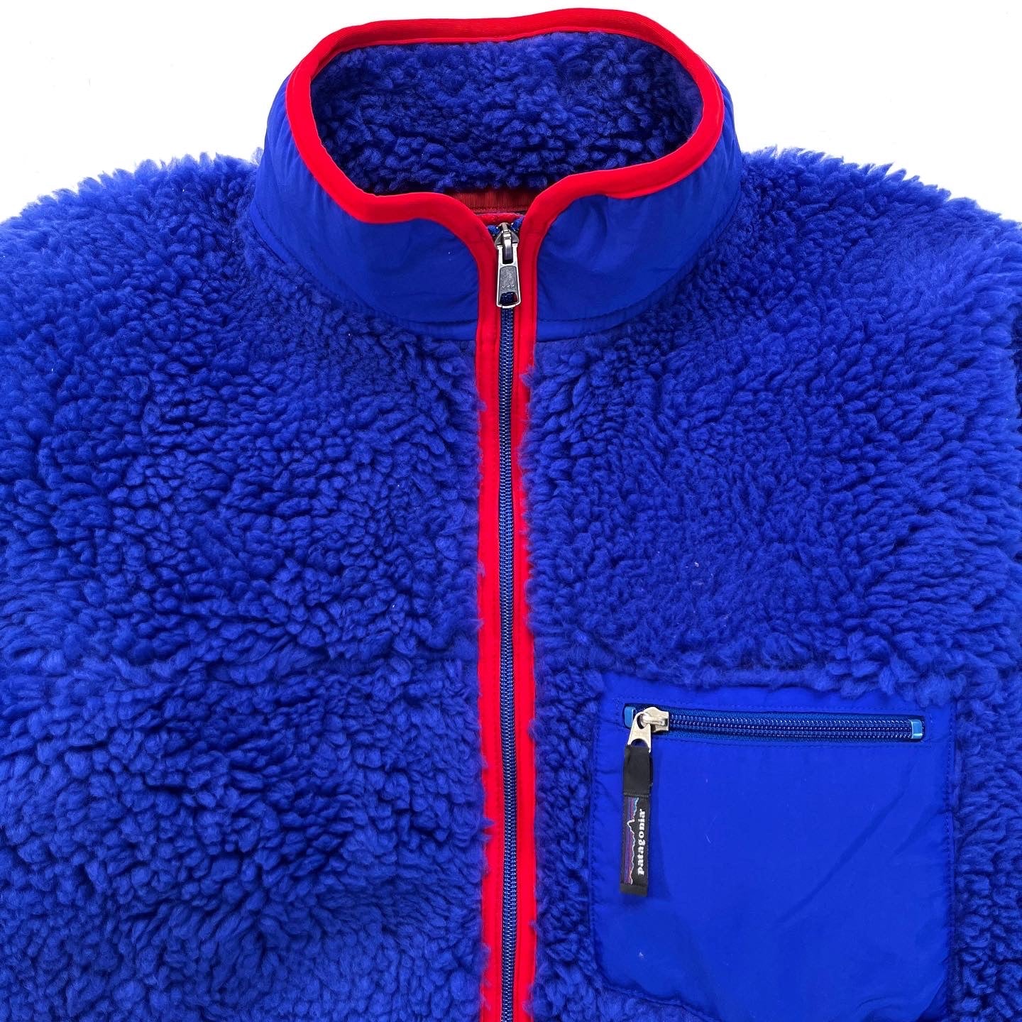 2000 Patagonia Classic Retro Cardigan, New Cobalt & Fire (L)