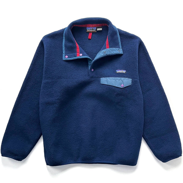 2001 Patagonia Synchilla Snap-T Pullover, Midnight Navy Blue (S)