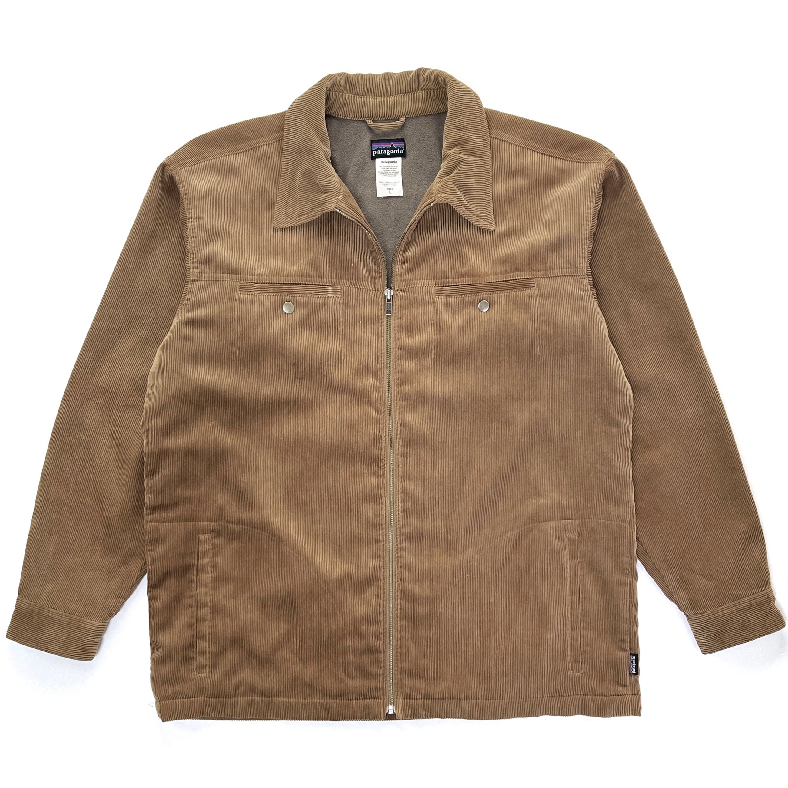 2006 Patagonia Fleece-Lined Corduroy Ranch Jacket, Golden Brown (L)
