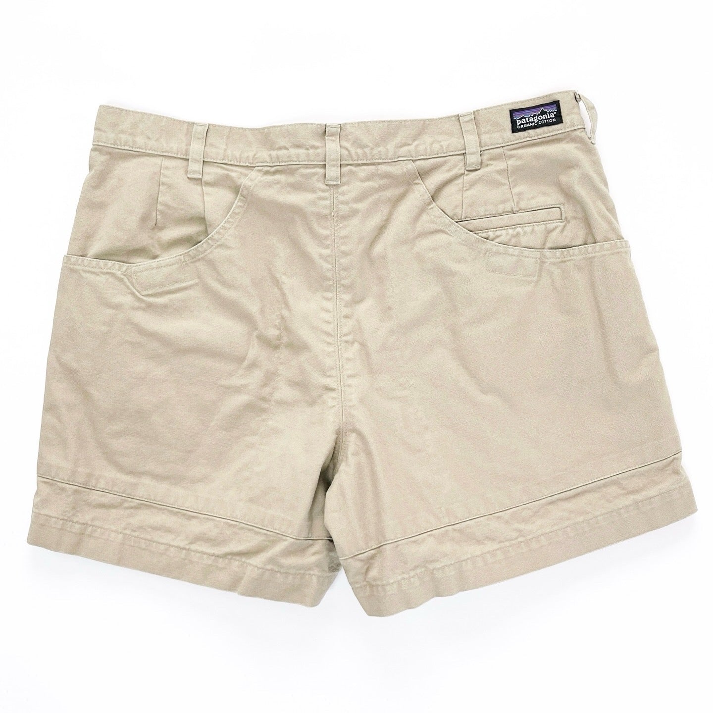 2007 Patagonia Mens 5” Cotton Canvas Stand Up Shorts, Tan (36)
