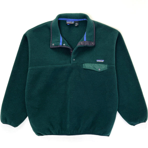 1998 Patagonia Made In The U.S.A. Synchilla Snap-T, Hunter / Condor (L)