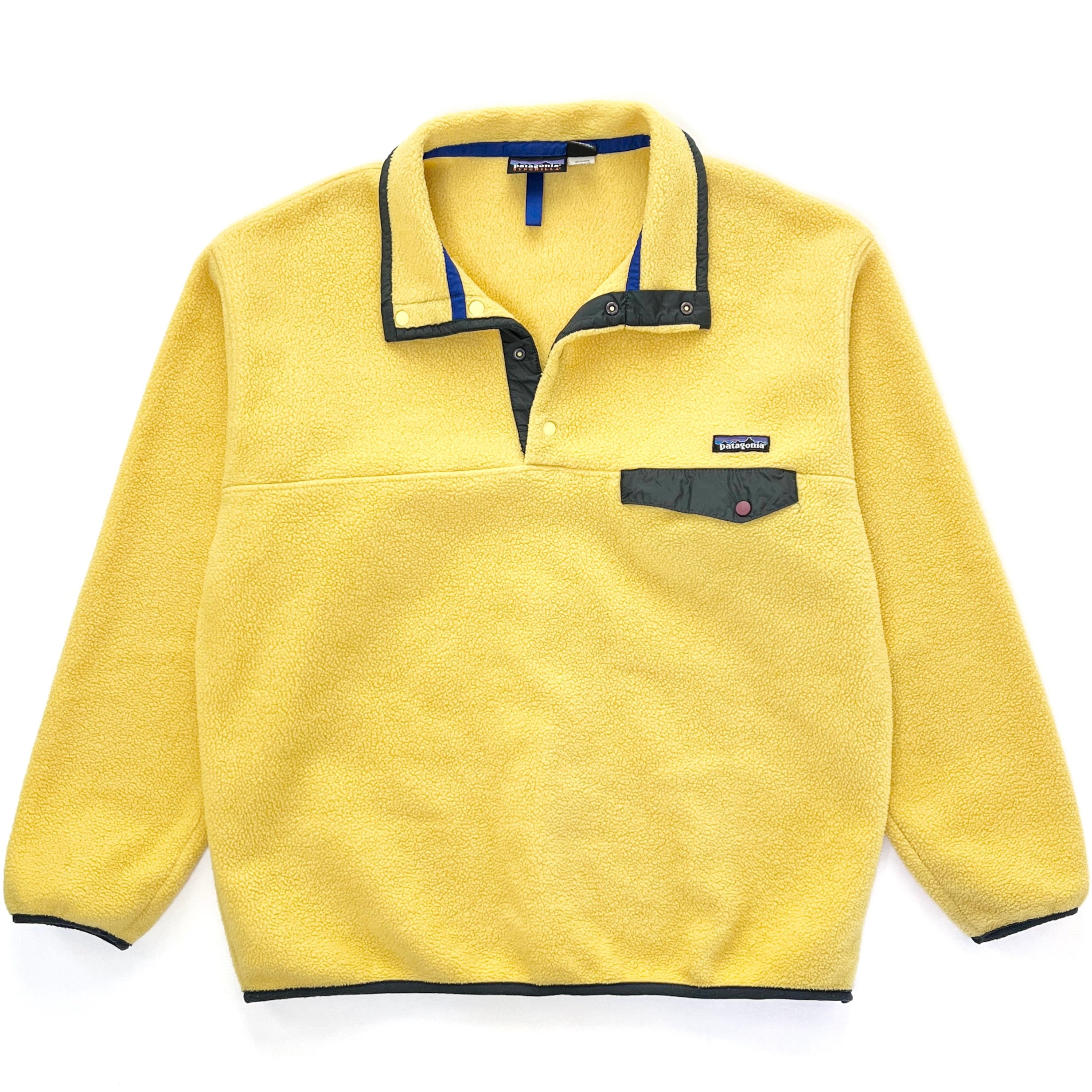 2000 Patagonia Synchilla Snap-T Fleece Pullover, Pollen Yellow (L)