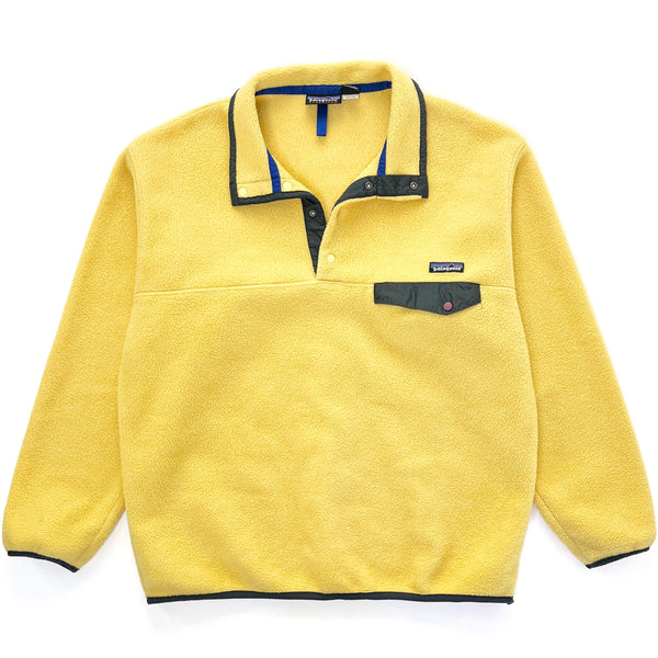 2000 Patagonia Synchilla Snap-T Fleece Pullover, Pollen Yellow (L)