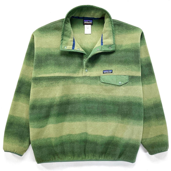 2015 Patagonia Printed Synchilla Snap-T, Hand Dipped: Green (XL)