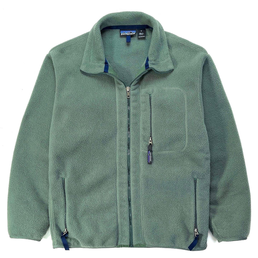 1995 Patagonia Made In The U.S.A. Synchilla Jacket, Eucalyptus (M)