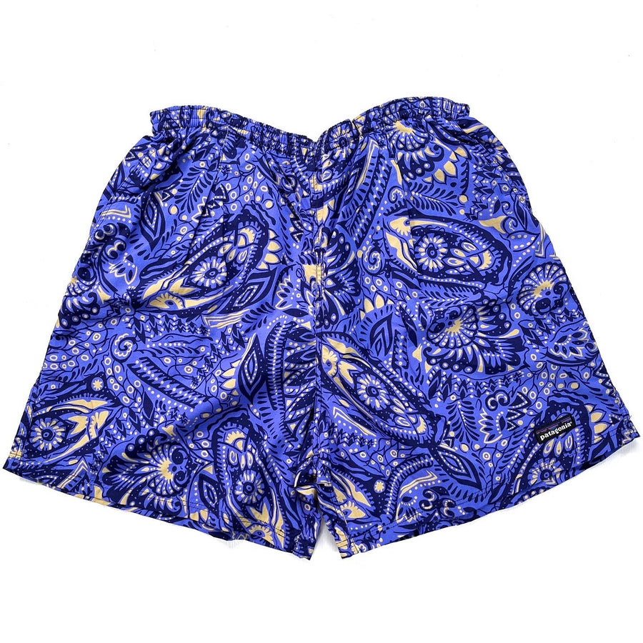 1995 Patagonia Mens 5” Printed Baggies Shorts, Hidden Fish (S/M)