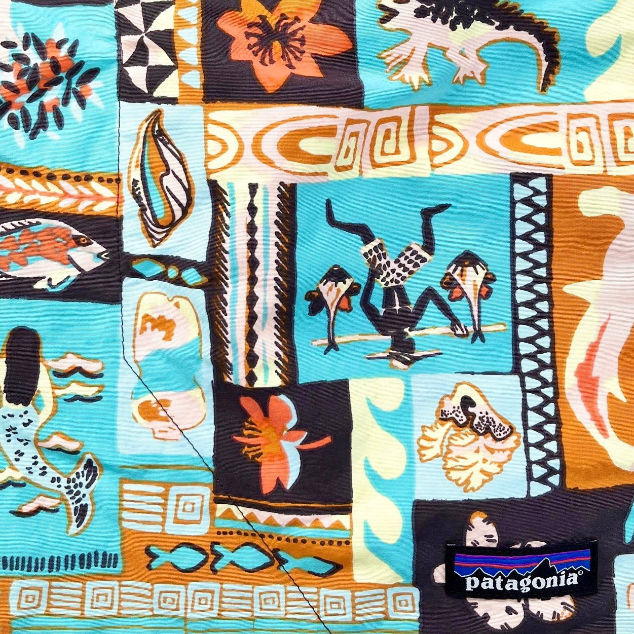 2021 Patagonia Mens 5” Baggies Shorts, Galapagos Archipelagos (L)