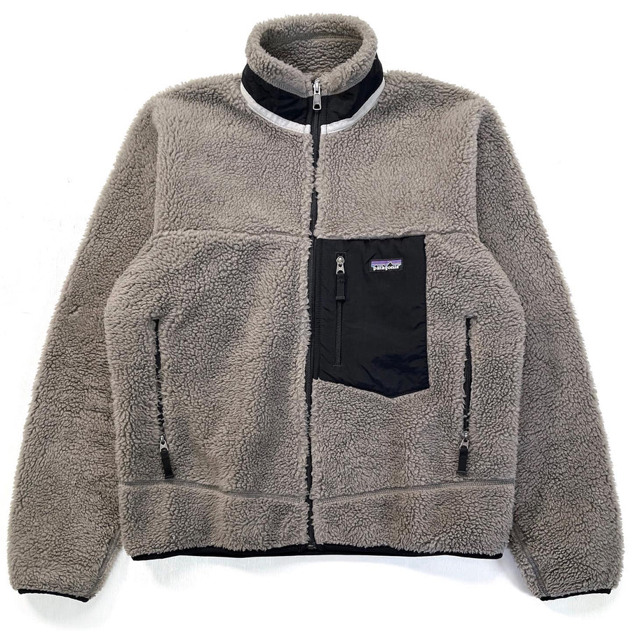 2008 Patagonia Mens Classic Retro-X Jacket, Grey & Black (M)