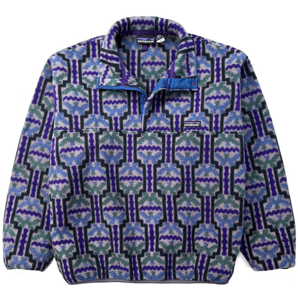 1993 Patagonia Printed Synchilla Snap-T, Tehuelche: Charcoal (M)
