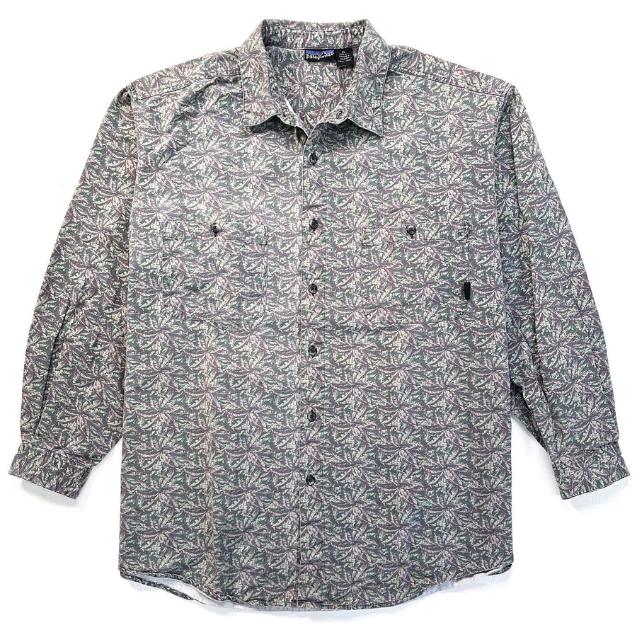 1993 Patagonia Muleskin Cotton Canvas Shirt, Jungle Canopy (XL)