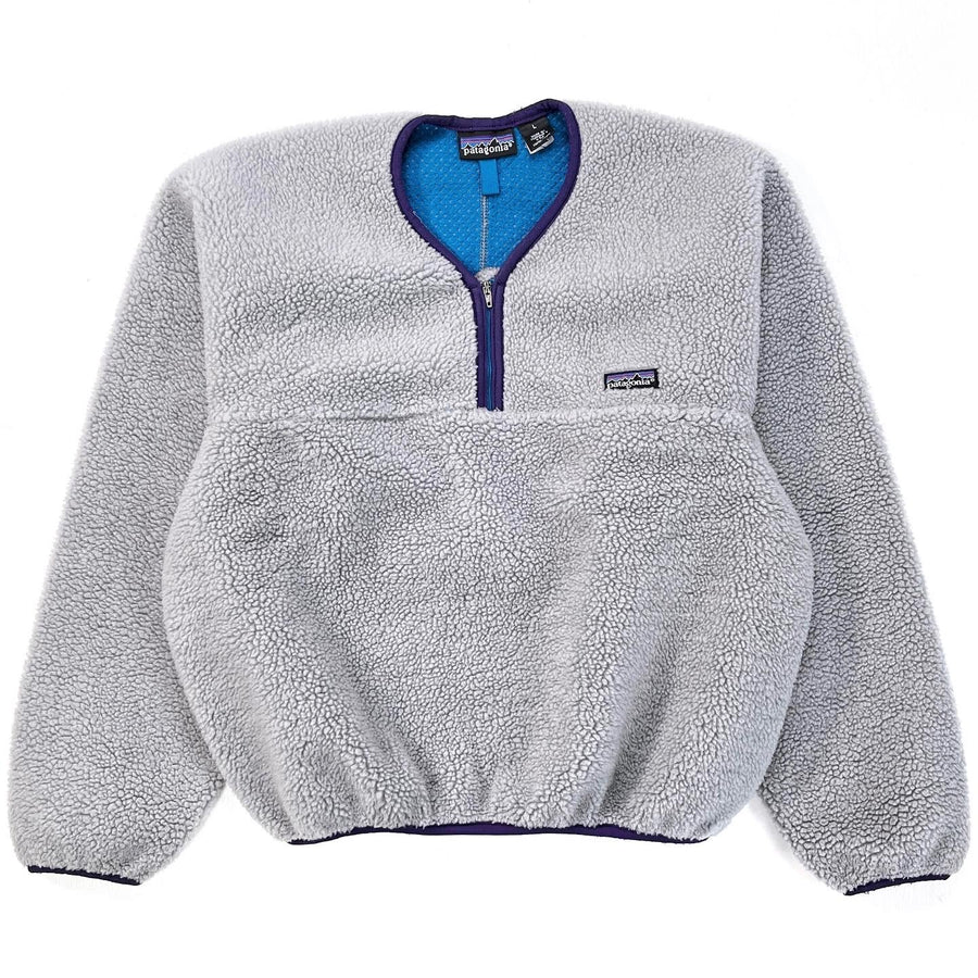 1993 Patagonia Retro Pile Fleece Paddling Pullover, Heather Grey (L)