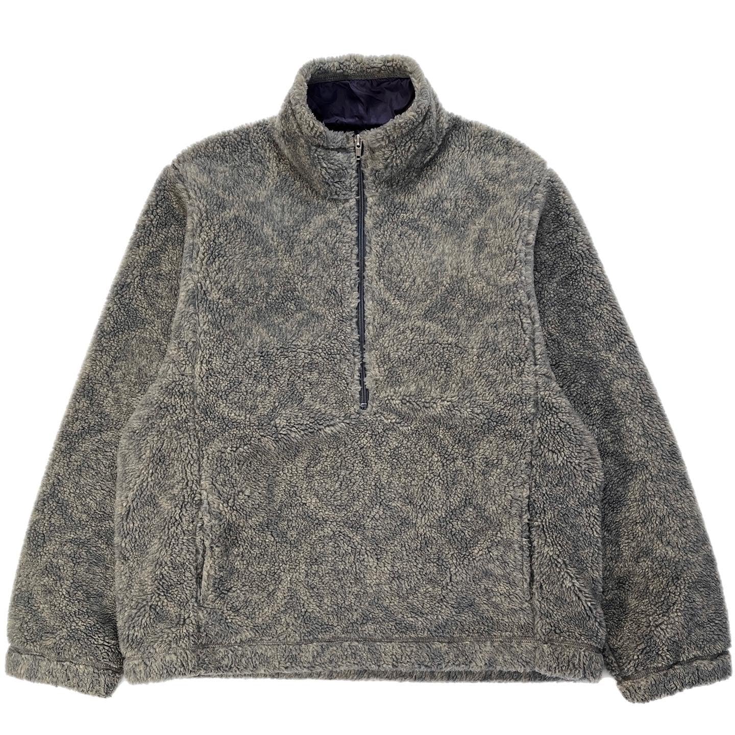 1997 Patagonia Womens Glissade Pullover, Kimono: Charcoal (L)