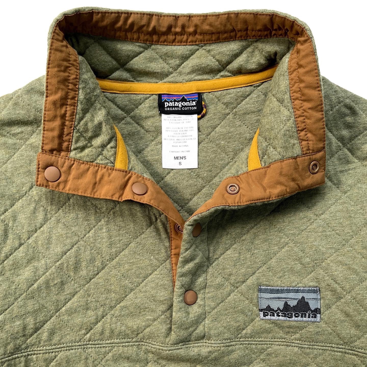 2014 Patagonia Legacy Diamond Quilt Snap-T, Fatigue Green (S)