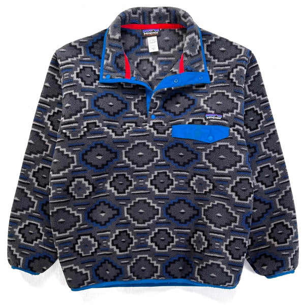 2012 Patagonia Printed Synchilla Snap-T, Yanaba: Forge Grey (M/L)