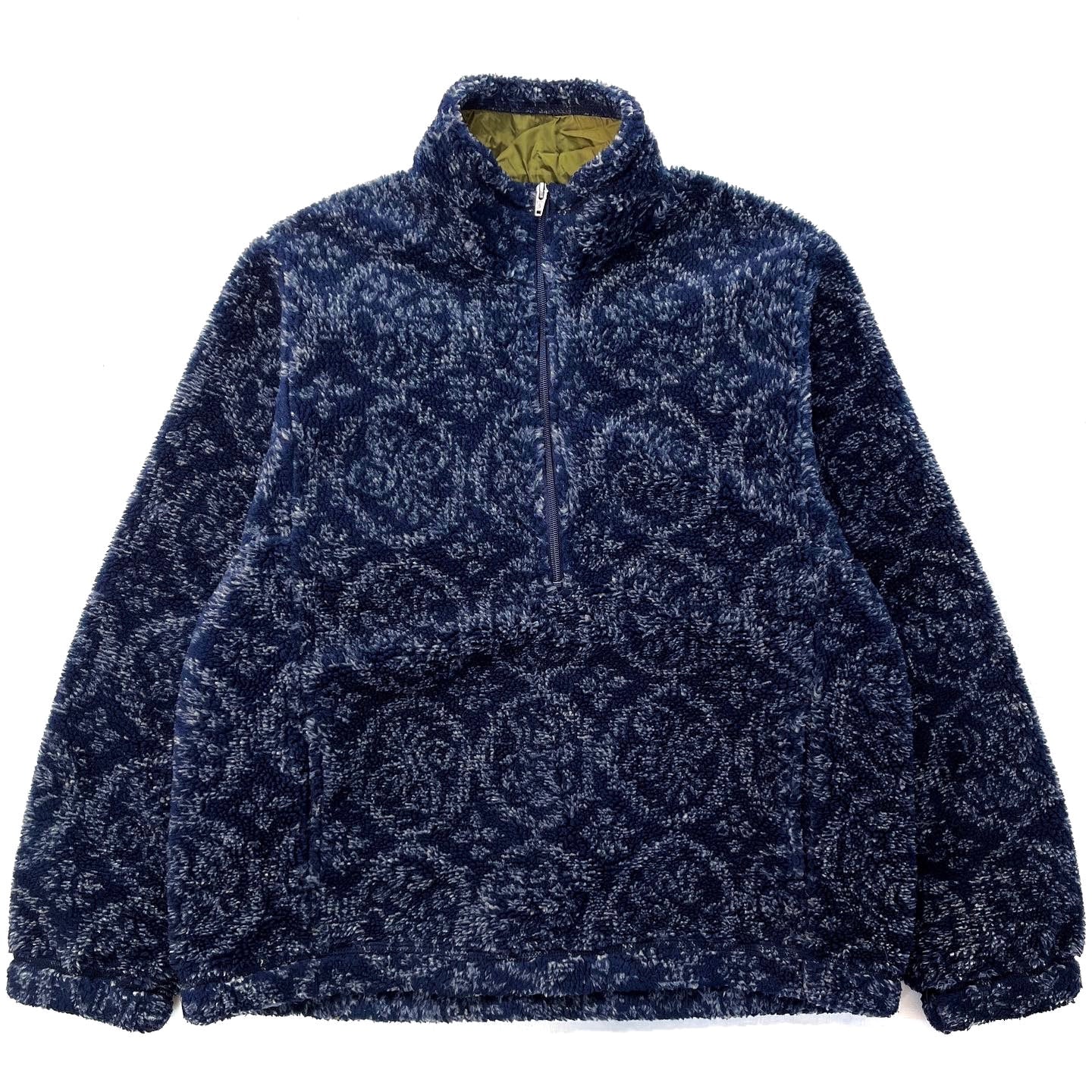 1997 Patagonia Womens Glissade Pullover, Kimono: Classic Navy (L)