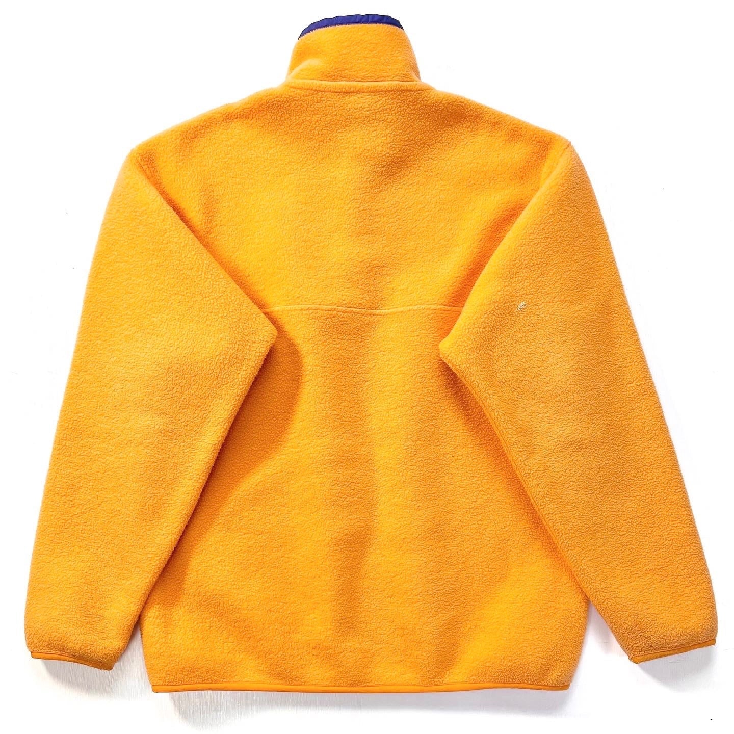 1999 Patagonia Synchilla Snap-T Pullover, Mango & Blue Ribbon (M)