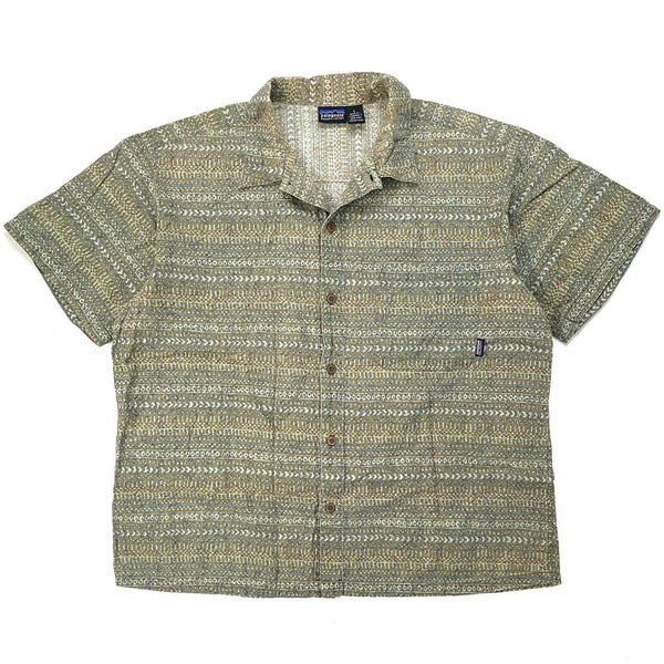 1997 Patagonia Mens Organic Cotton A/C Print Shirt (XL)