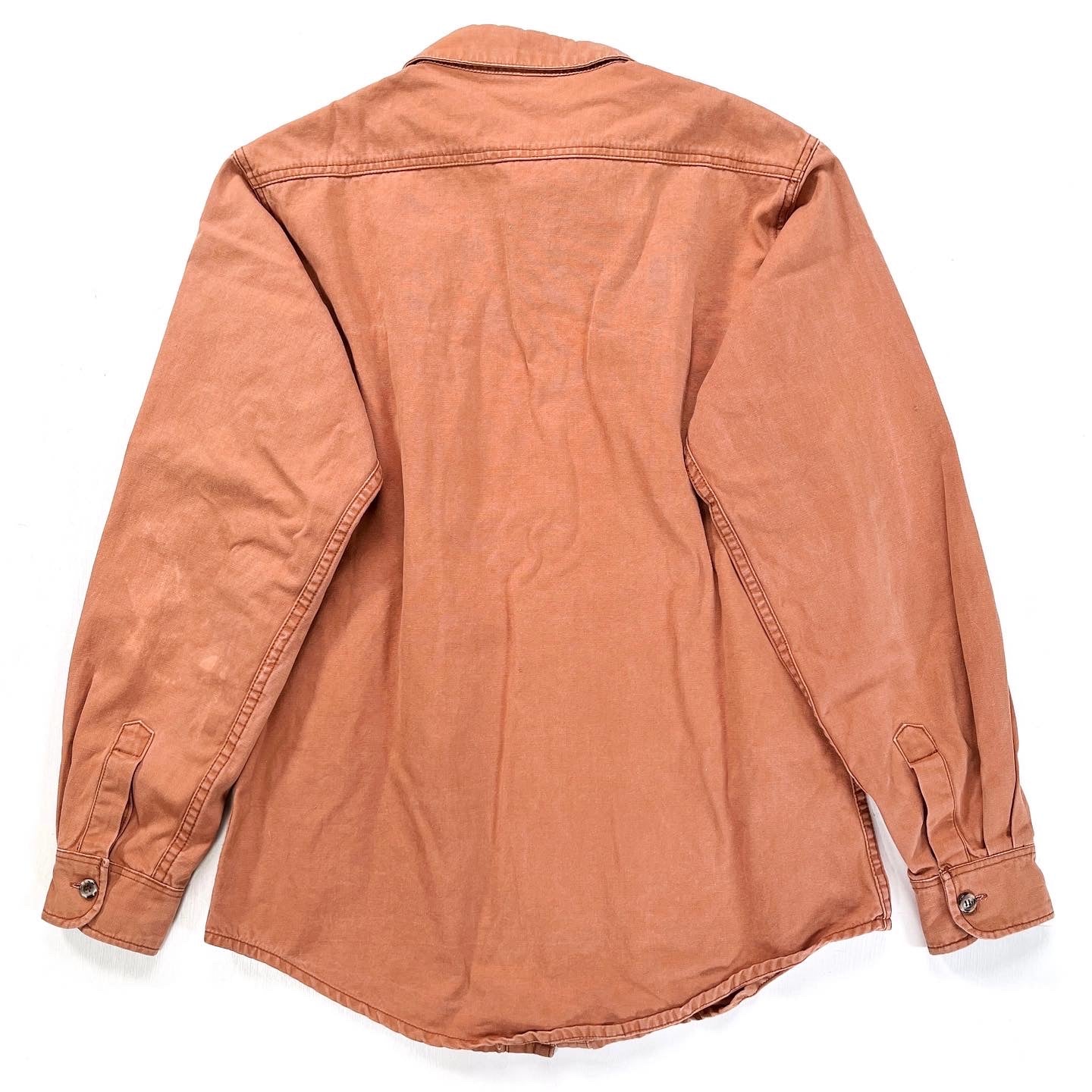 1980s Patagonia Garment Dyed Cotton Canvas Shirt, Clay (S/M)