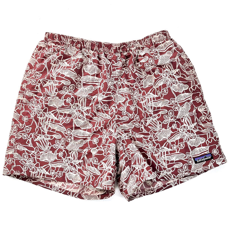 2022 Patagonia Mens 5” Baggies Shorts, Mushroom Forest Batik (M)